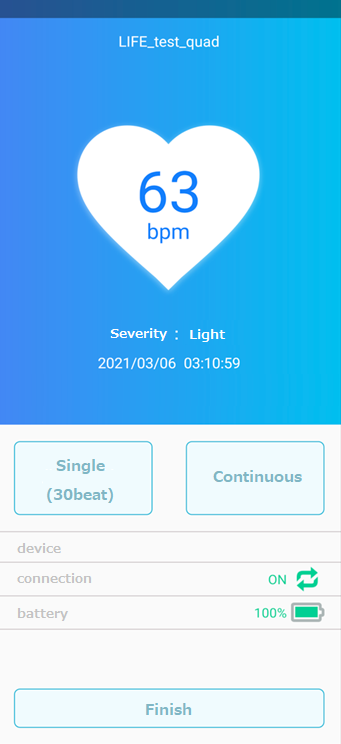Fig.2 Original smartphone app for health monitoring