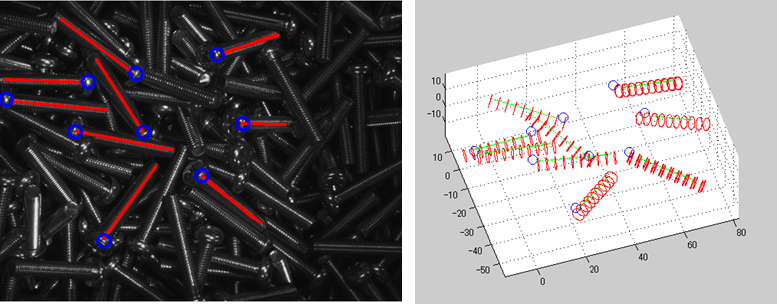 ロボットビジョンによる認識例