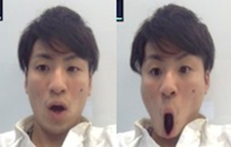 図4: 表情の強調