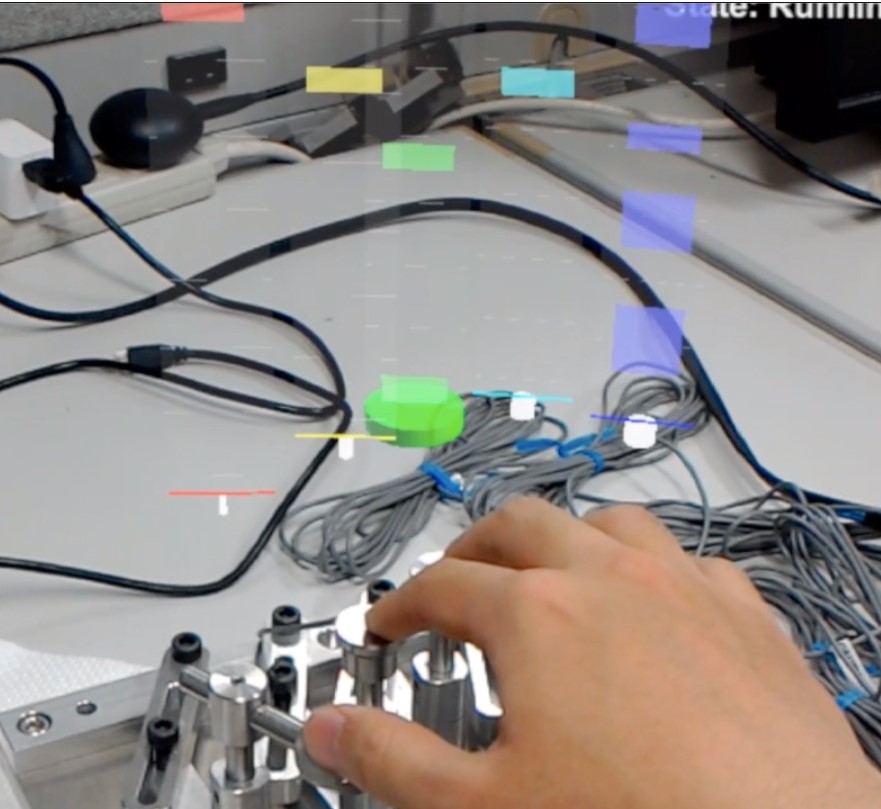 Fig.5: AR for rehabilitation support